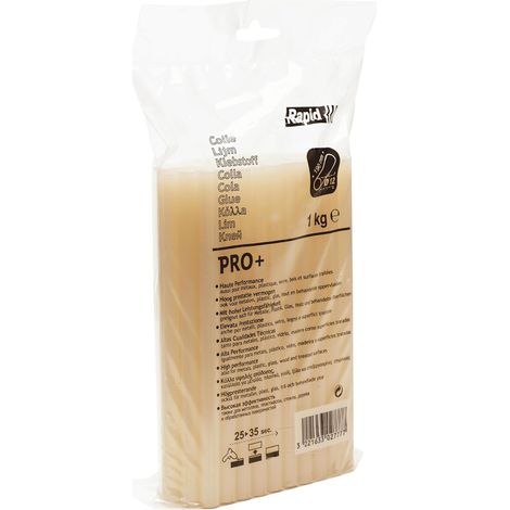 Bâtons de colle PRO+ Jaune - Ø12mm x 190mm – Sachet 1kg (1/5)