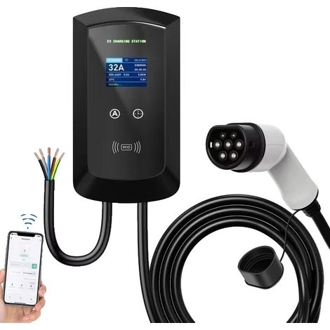 Cargador para coche eléctrico, potencia de salida de 22 kW, compatibilidad con Tipo 2, 22KW Sin enchufe, Tipo 2 (1/2)