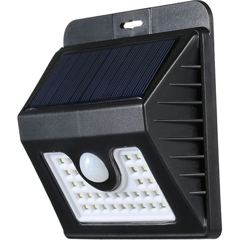 Stück LED-Solar-Wandleuchte mit PIR-Bewegungsmelder, wasserdicht, 30 LEDs, für den Außenbereich, Garten (1/5)