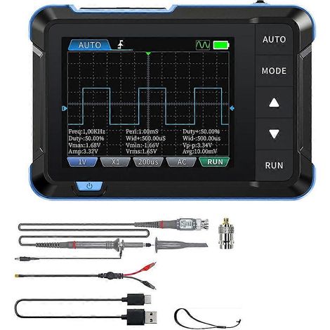 Générateur de signaux pour oscilloscope numérique DSO153, fréquence d'échantillonnage 5 MSa/s, bande passante 1 MHz, résistance électronique (1/5)