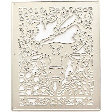 Stanzformen aus Metall, Kuhkopf-Prägeschablone, Stanzformen für Kartenherstellung und Scrapbooking
