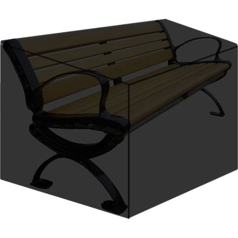 Funda para banco de exterior, impermeable, resistente a la intemperie, 2 plazas, 134 x 66 x 89 cm. (1/2)