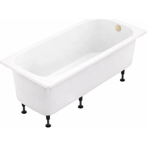 Baignoire droite 170 X 75 JACOB DELAFON Brive avec vidage doré