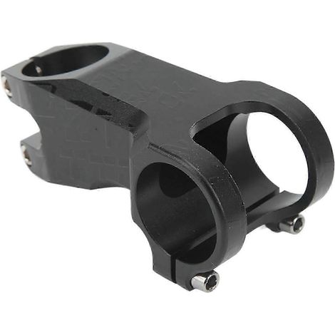 Potence de vélo -17°, design ajouré, noir brillant, usinée CNC, rehausseur de guidon VTT remplaçable, 60 mm, AQWHBYV (1/4)