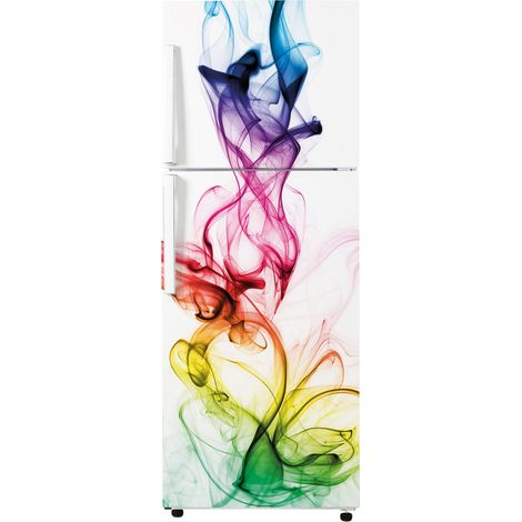 Stickers Frigo - Fumé - 65x150 cm - Idéal pour frigo 55x150 cm - Adhésif BRILLANT (1/2)