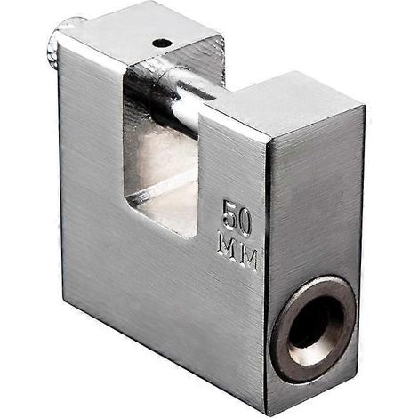 Cadenas extérieur robuste avec 3 clés, résistant aux chocs pour garages, conteneurs, portails et entrepôts (50 mm) (1/5)