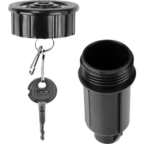Nouvelle tête d'arrosage unique en son genre pour pelouse et jardin, avec boîte de rangement portable pour clés et effet jet d'eau. (1/5)