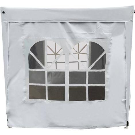 2x2M Pop Up Gazebo Side Panel Wall Only,1 Piece White with Window