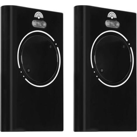2 PiècesTelecommande Porte de Émetteur de Garage 868MHz,Telecommande Portail 2 Canaux Compatible avec XT4 868 SLH LR, XT4 868 SLH, XT2 868 SLH LR, XT2 868 SLH(Black) (1/4)