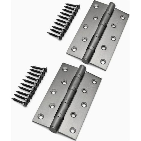 Household Wooden Door Thickened Stainless Steel Silent Bearing Hinges — 5x3x3.0 mm, grey