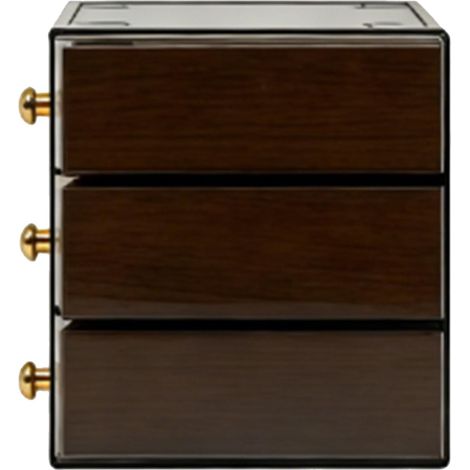 Women's Jewelry Box  Jewelry Organizer with Velvet-Lined Transparent Lid for Gifts (3 Layers) (1/5)