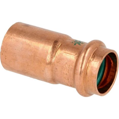 Raccord à sertir solaire transition cuivre 18 x 15 mm M/F contour V
