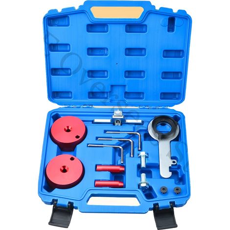 El kit de herramientas de sincronización, fabricado en acero y compatible con los motores Ford EcoBlue TDCi, incluye una herramienta de bloqueo del volante, una herramienta de alineación del cigüeñal  (1/5)