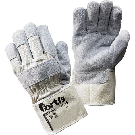 12 Paar Rindkernspaltlederhandschuh Rigger Fortis Gr. 10 (1/5)