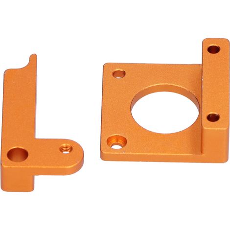 Lot de 2 blocs d'extrudeuse en alliage d'aluminium pour support MK8, accessoires pour imprimante 3D (gauche) (1/5)