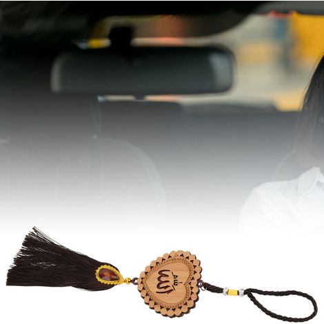 Pendentifs Bois Décoratifs pour Voiture - Ornements Islamiques Style Voile (1/5)