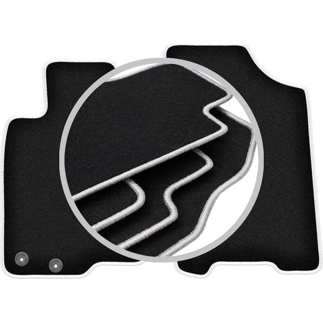 Tapis de sol Carlux argentés pour : Nissan Navara IV pick-up (2014-) (1/5)