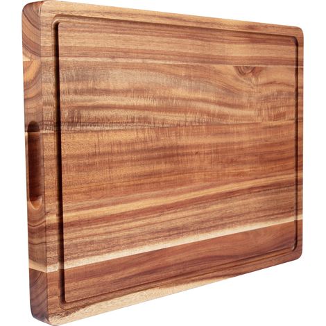 Cutting Board - Acacia Wood - 50.8x38x3.8cm, Durable - for Kitchen, Food Prep