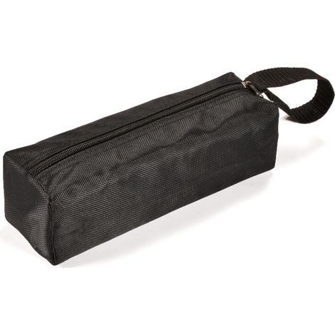 Sacoche à outils multifonctionnelle, sac à outils vide, sac à main portable, sac à outils portable en toile, idéal pour ranger un sac à outils manuel portable multifonctionnel - 30 x 10 x 10 cm (noir) (1/4)