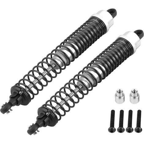 Stück RC-Stoßdämpfer hinten aus Aluminiumlegierung für Axial Rock Racer 90026 (Silber, hinten) (1/5)