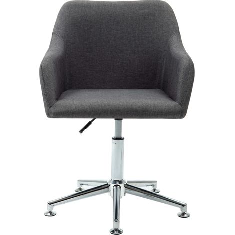 Maison Exclusive - Bürostuhl Drehbar Dunkelgrau Stoff (1/5)