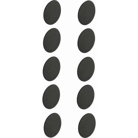 Cyclingcolors – Lot de 10 caches vis autocollants noirs 14mm – Pour surfaces lisses – Dissimule les imperfections – Facile à appliquer (1/2)