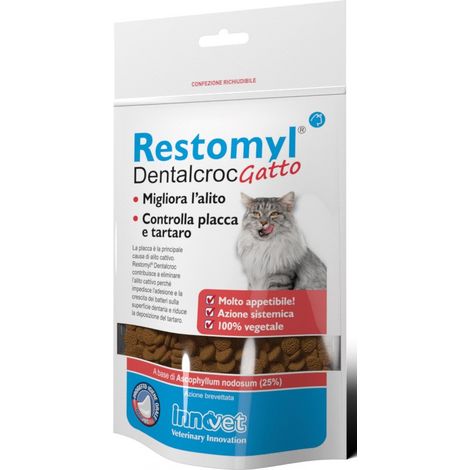 Innovet Cat Restomyl Dentalcroc - Confezione 60 Gr - Snack
