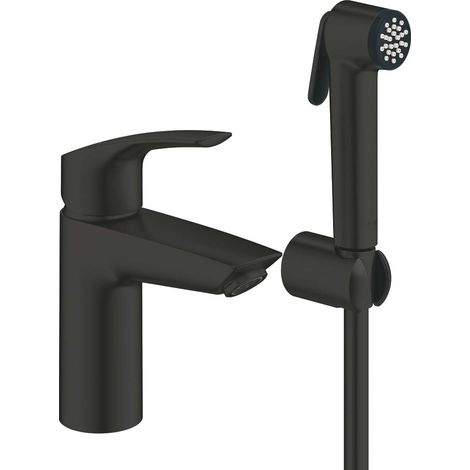 Grohe Eurosmart - Mitigeur de lavabo avec douchette de bidet, noir mat 231242433 (1/2)