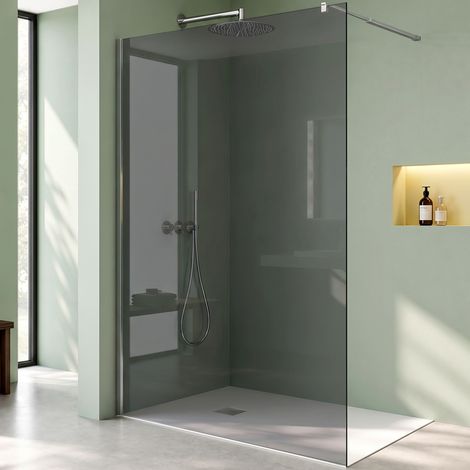 Mai & Mai Duschwand für Dusche Duschabtrennung 110x200cm Walk-In Dusche ESG-Sicherheitsglas 8mm NANO Glas BRAM3 Bremen1VG (1/5)