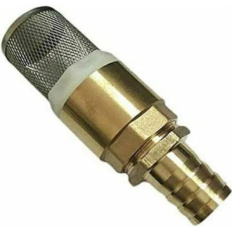 Clapet Crepine Anti Retour - avec Crépine en Acier Inoxydable et Vanne à Sens Unique/Vanne Non Retour/Clapet Anti-Retour Pompe 88 x 37mm