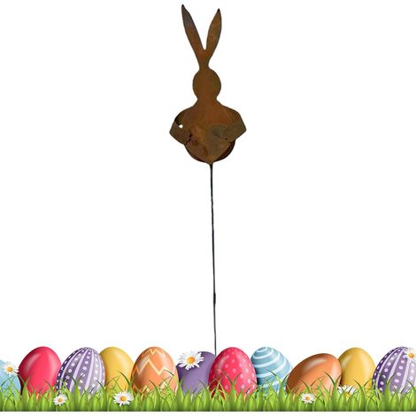 Support De Extérieur Décor De Printemps Mignon en Métal Décorations De Jardin Pâques Et Panneaux Pour Jardin Terrasse Porche Pelouse Fête Célébration (1/5)