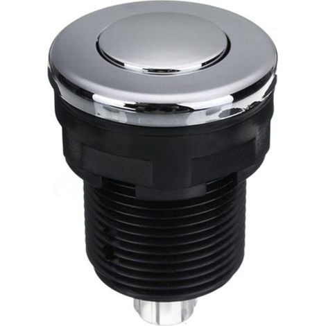 LaBlanc - Interrupteur pneumatique à bouton-poussoir pour baignoire, spa, déchets, déchets, noir, 34 mm,noir (1/3)