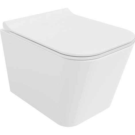 Mexen Teo taza de inodoro Rimless Tornado con asiento de cierre suave delgado, duroplast, blanco brillo - 30850700T (1/5)