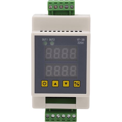 Module horaire 2 canaux LCD précis, ABS blanc, délai temporisé DC 7‑27V / AC 220V (1/5)
