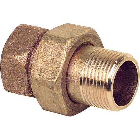 Raccord filete en laiton rouge Raccord a vis joint conique Type 3341 3/8" femxmâle
