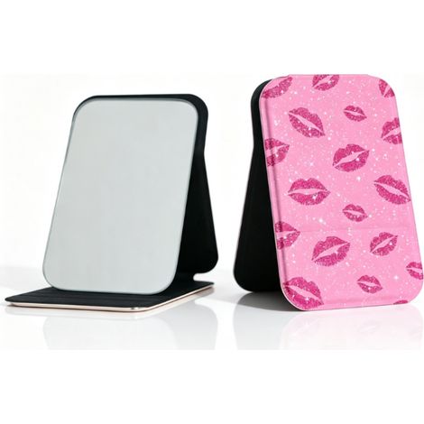 Miroir De Maquillage - Carré Pliable - Portátil Para Bolso O Maletín - 1 Unidad (1/5)