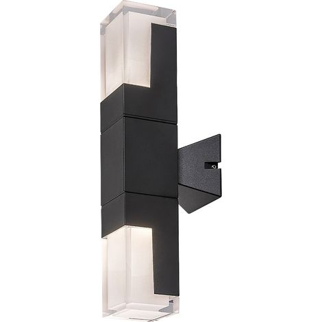 Applique esterno moderno nero su/giù LED CCT 12W IP54 Rabalux (1/5)