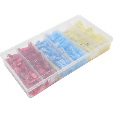200 Stück Crimp-Steckverbinder, weibliche und männliche Nylon-Kupfer-Anschlüsse, Schnellverbindungsset für Autos, Kfz-Klemmenblöcke. (1/5)