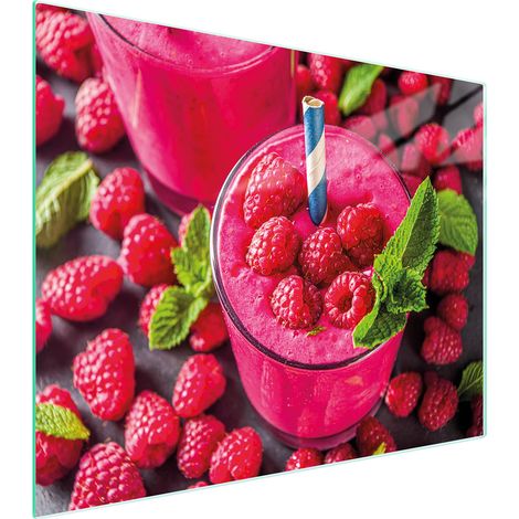Glasschneidebrett 52x40 Himbeeren (1/5)