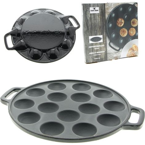 Sartén para mini tortitas, 15 tortitas, hierro fundido (1/5)