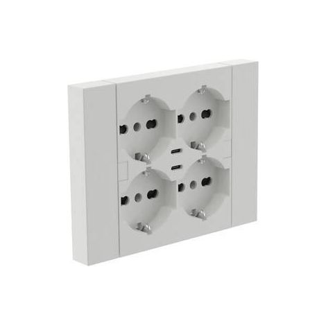 MULTIPRESA INCASSO QUADRA 4 P BIP.SCH + 2 USBC BCA
