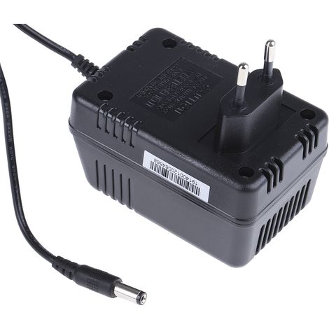 Rs Pro – Alimentation enfichable 24V c.a. – Courant 580mA – Puissance 14W – Fiche européenne 2 pôles – Adaptateur pour appareils professionnels