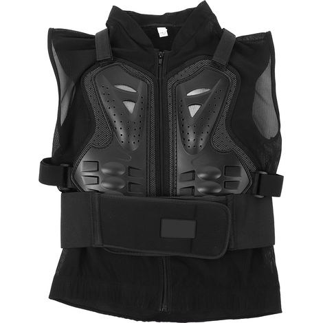 Gilet moto sans manches respirant protection dos poitrine colonne vertébrale pour sports extérieurs en moto (1/5)
