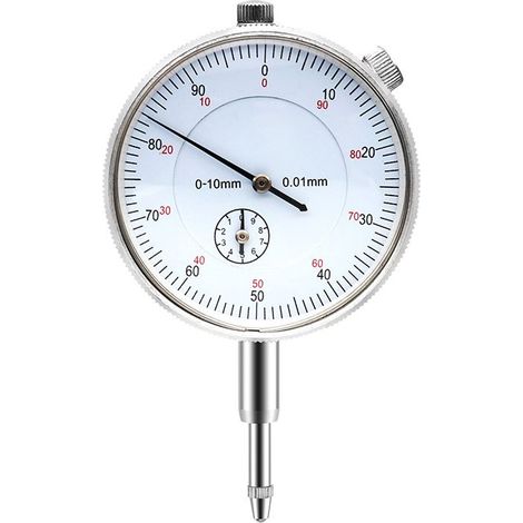 Comparateur à cadran 1 pièce Précision du comparateur à cadran métrique 0,01 mm, plage 0 10 mm (1/5)