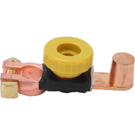 Interrupteur de déconnexion de batterie, borne négative, en ABS et laiton, pour voitures, camping-cars et quads 6 V, 12 V et 24 V (1/5)