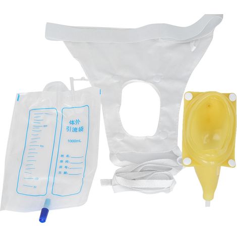 Urinoir pour adultes avec sac de recueil d'urine en latex et sac cathéter pour hommes et femmes âgés n° 2 (1/5)