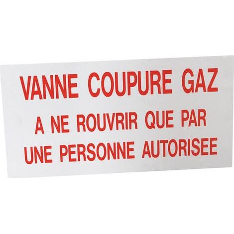 ETIQUETTE DE SIGNALISATION RIGIDE