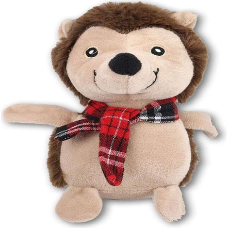 Juguete masticable de peluche, resistente a las mordeduras, diseño navideño, colores brillantes, para perros pequeños y medianos. (1/5)