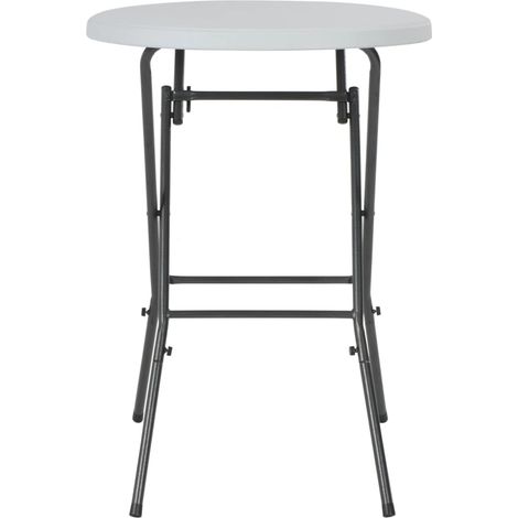 Maison Exclusive - Table de bar pliante Blanc 80 x 110 cm PEHD (1/5)