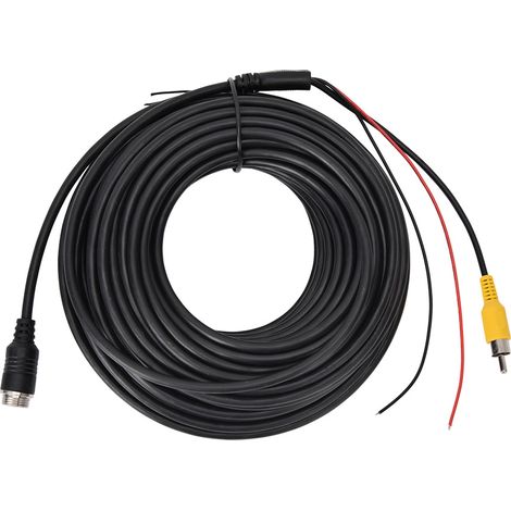 Câble de connexion mâle pour moniteur de caméra de recul de véhicule (15 m) (1/5)